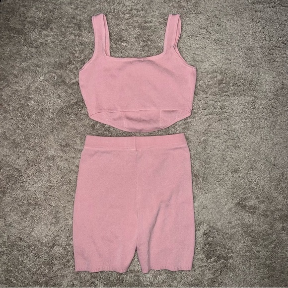 Immodel by HWA Los Angeles Pink Short and Cami Tank Set Size Med NWOT - Picture 5 of 12